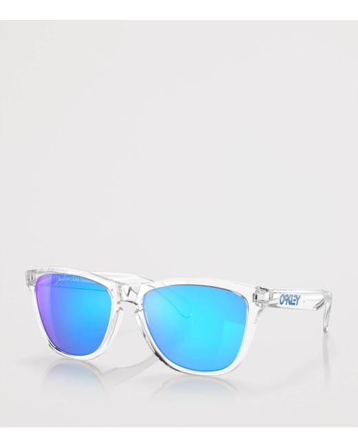 Oakley Blue Frogskins Square Sunglasses for men