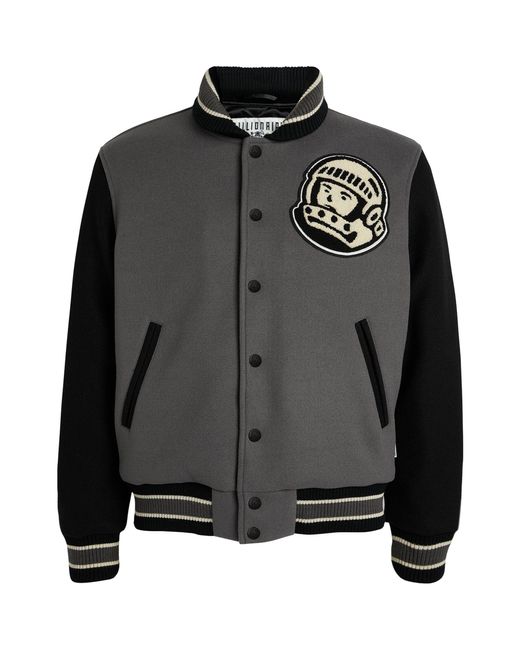 BBCICECREAM Black Astro Varsity Jacket for men