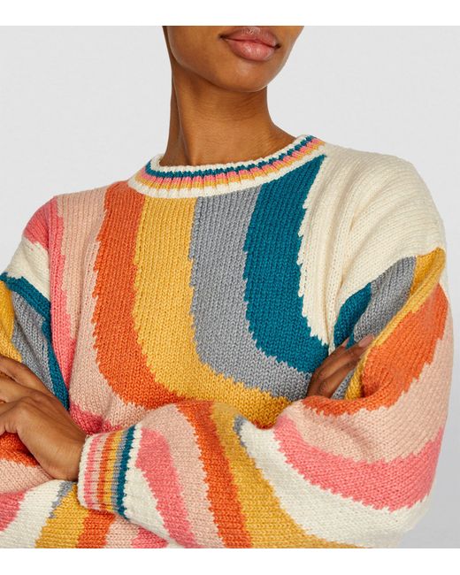 Mother Multicolor Cotton The Itsy Sweater