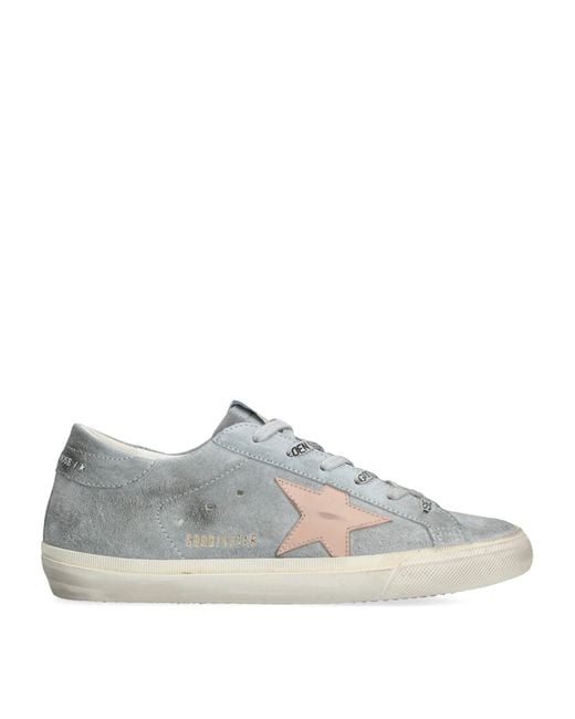 Golden Goose Deluxe Brand Gray Suede Super Star Sneakers