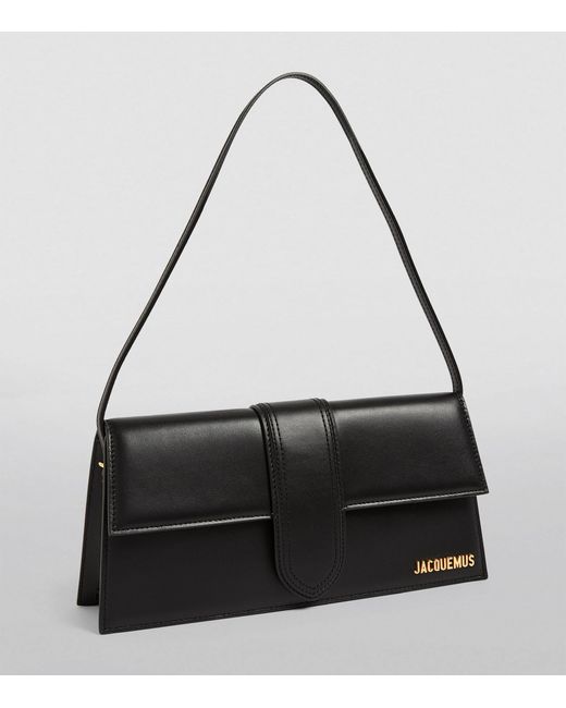 Jacquemus Black Leather Le Bambino Long Shoulder Bag