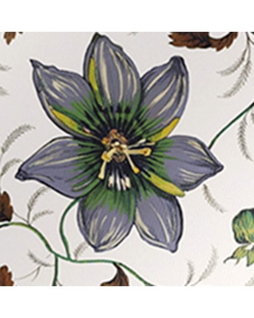 Weekend by Maxmara Metallic Silk Twill Floral Scarf