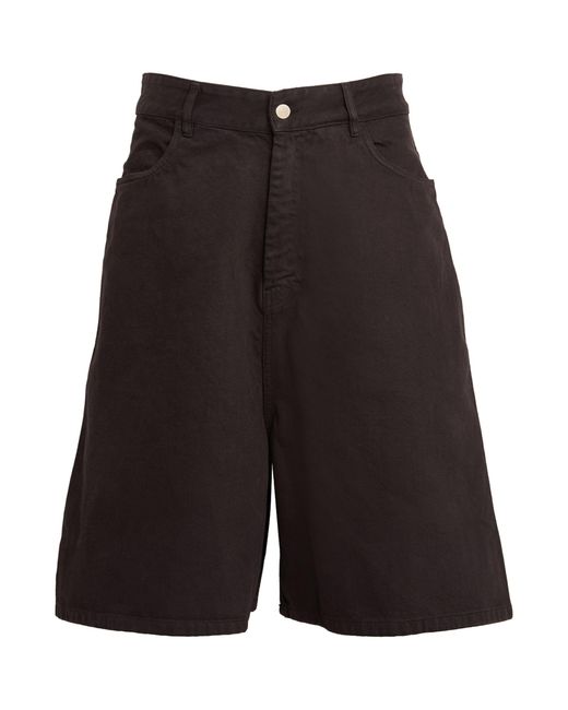 Studio Nicholson Black Denim Shorts for men