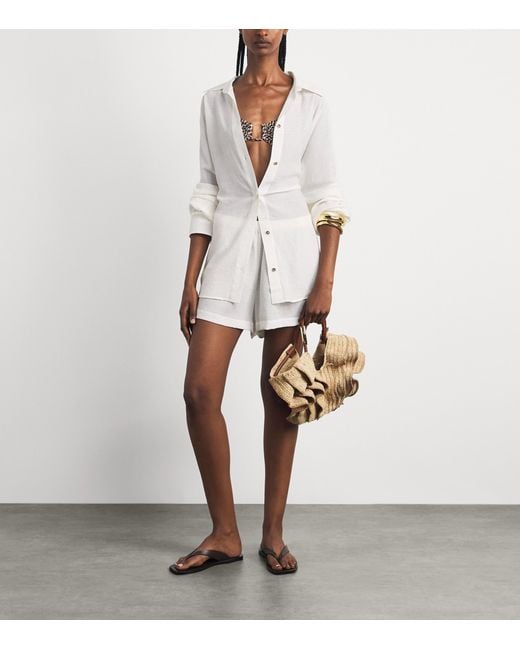 Away That Day White Maldives Shorts