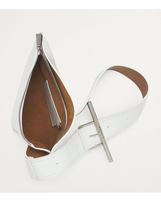 McQueen White Leather The Sling Bag