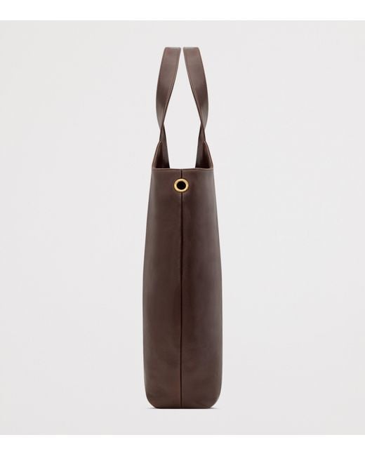 Saint Laurent Brown Maxi Calfskin Icare Tote Bag