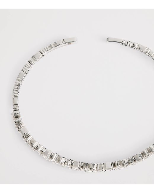 Suzanne Kalan White And Diamond Classic Sparkler Bangle
