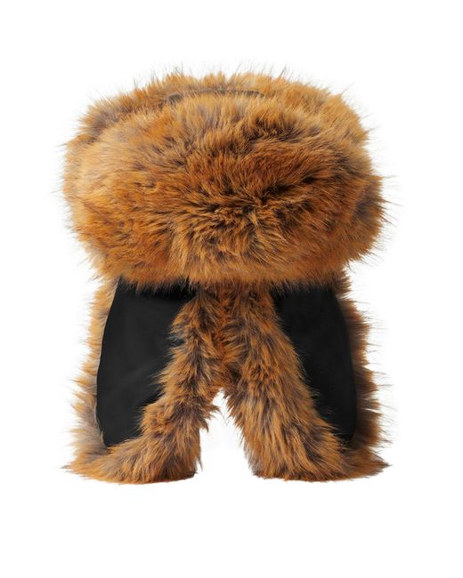 BURBERRY Faux Fur Trapper Hat for Men