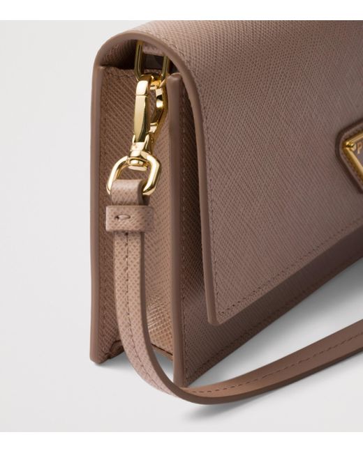 Prada Brown Saffiano Leather Mini Bag