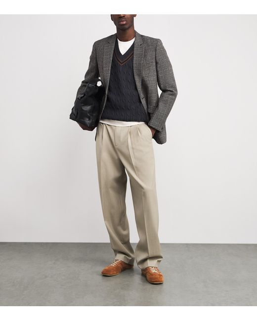 Rag & Bone Gray Wool Plaid Blazer for men