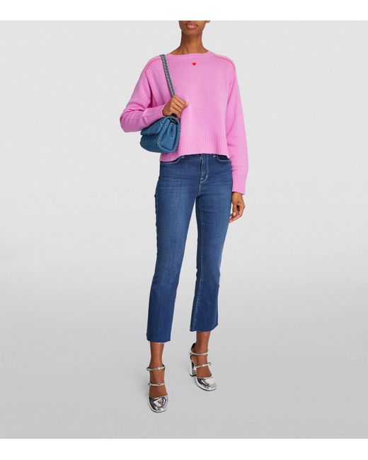 MAX&Co. Pink Cashmere Crew-neck Sweater