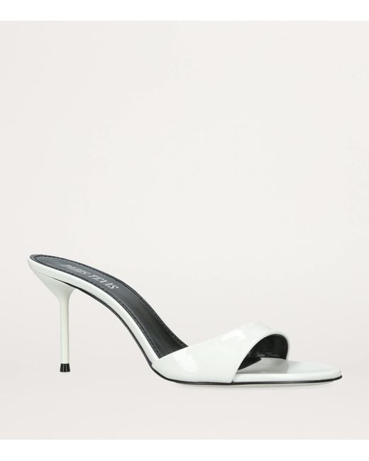 Paris Texas Metallic Patent Leather Lidia Mules 70