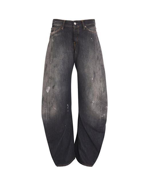 Acne Gray 2006F Wide-Leg Jeans