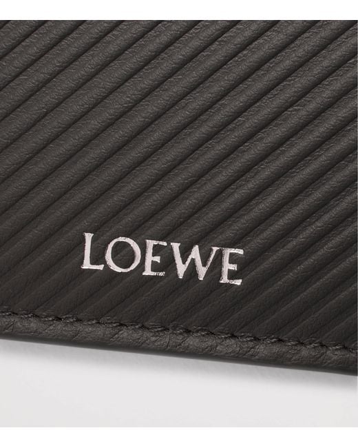 Loewe Black Leather Bifold Wallet for men