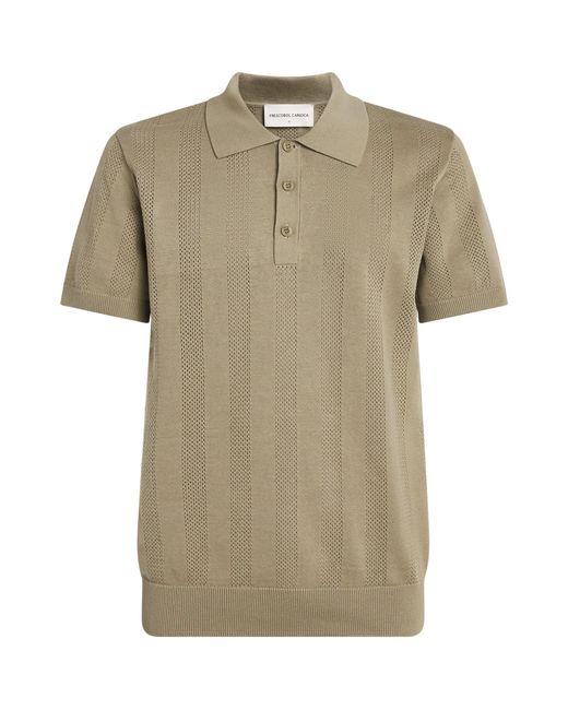 Frescobol Carioca Green Cotton Vidal Polo Shirt for men