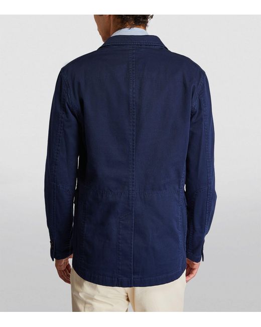 Polo Ralph Lauren Blue Chino Polo Sport Jacket for men