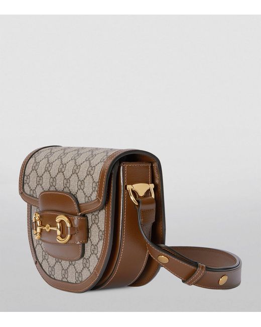 Gucci Brown Mini 1955 Horsebit Shoulder Bag
