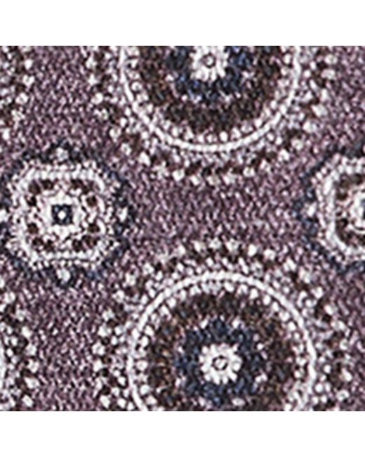 Brunello Cucinelli Purple Silk Pocket Square for men