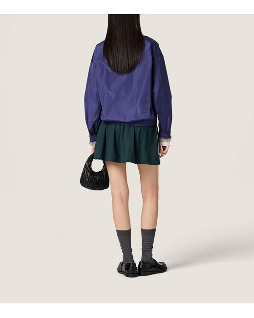 Miu Miu Blue Technical Jacket