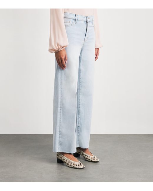 FRAME White Le Slim Palazzo Wide-Leg Jeans