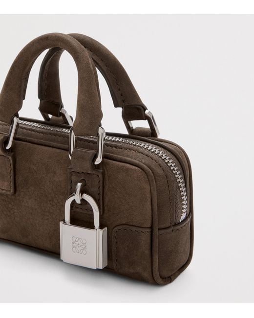 Loewe Brown Mini Leather Amazona Nano Top-Handle Bag