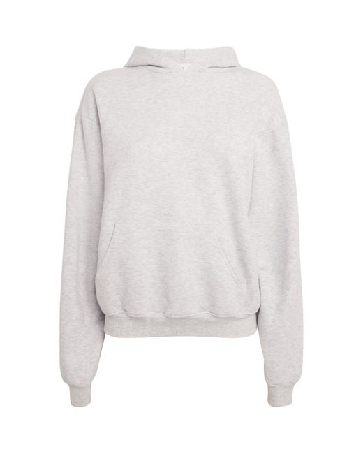 Skims White Fleece Classic Hoodie