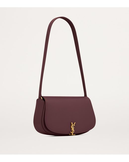 Saint Laurent Purple Mini Flap Shoulder Bag