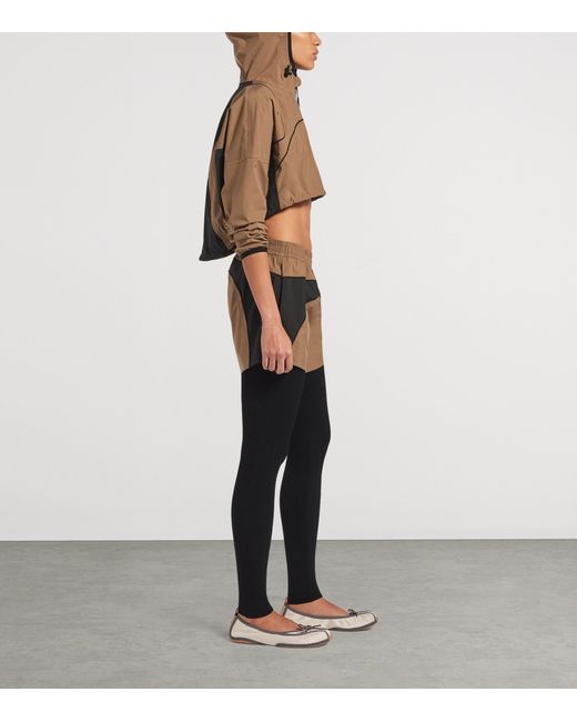 Balenciaga Brown Technical Cropped Jacket