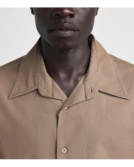 MM6 by Maison Margiela Brown Cotton Short-Sleeve Shirt for men