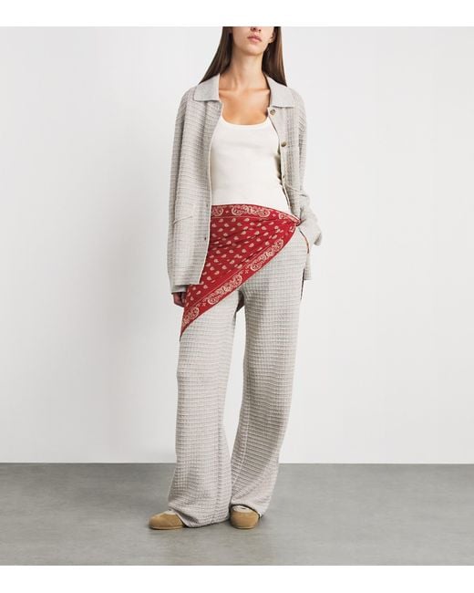 Guest In Residence Red Cotton-Silkthe Wild Rag Scarf