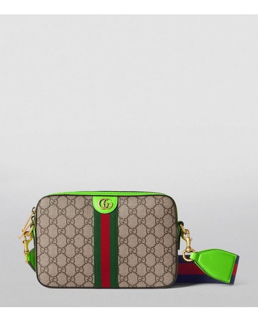 Gucci Green Small Ophidia Gg Cross-body Bag