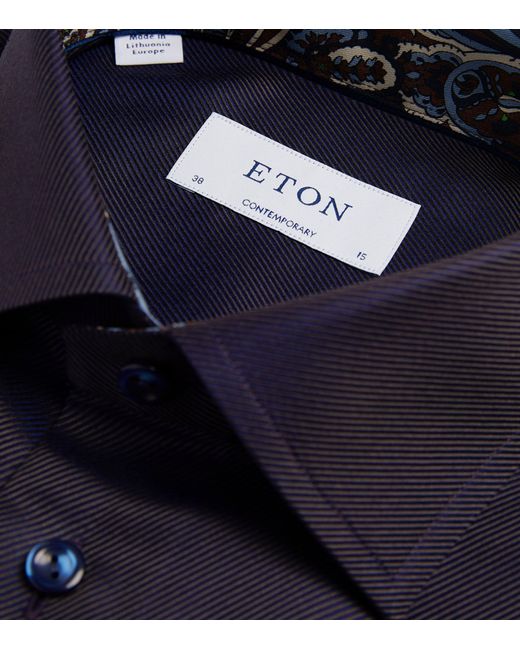 Eton of Sweden Blue Cotton Shirt for men