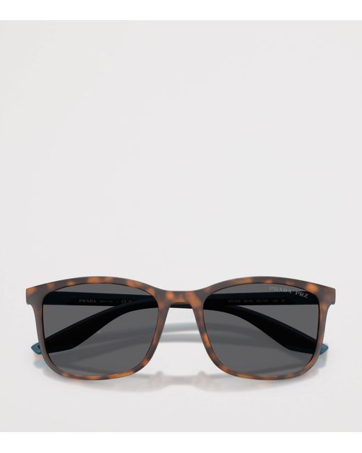 Prada Linea Rossa Gray Pra08S Rectangular Sunglasses for men