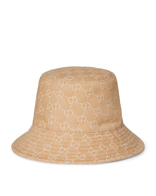 Gucci Natural Gg Supreme Bucket Hat for men