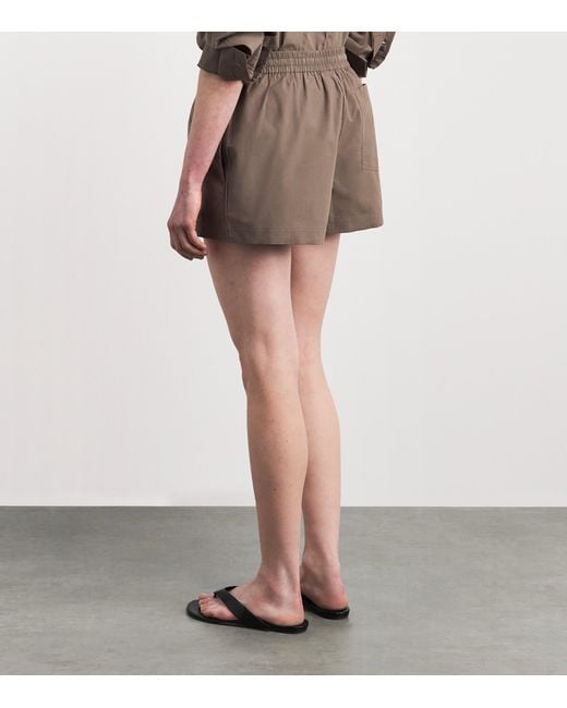 Matteau Brown Organic Cotton Relaxed Shorts