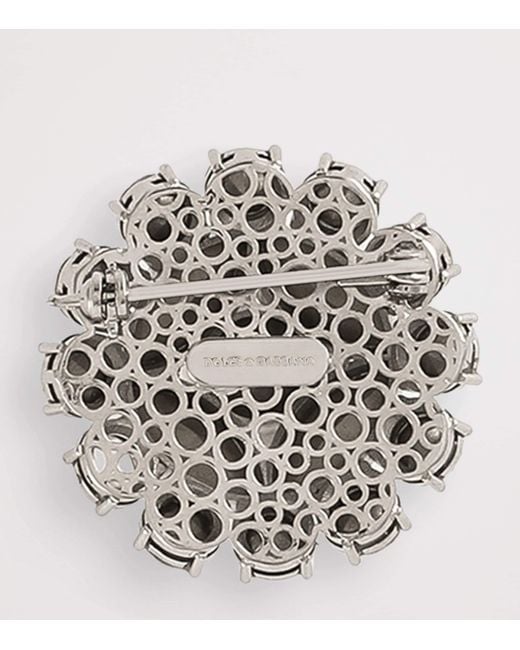 Dolce & Gabbana Metallic Glass Bead Brooch