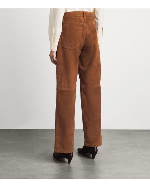 Rag & Bone Brown Suede Saige Trousers