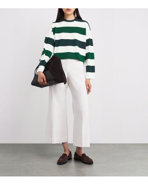 Max Mara Green Stripe Sweater