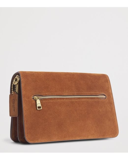COACH Brown Suede Tabby 30 Shoulder Bag