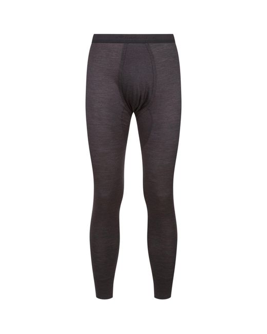 Zimmerli of Switzerland Gray Wool And Silk Long Johns for men