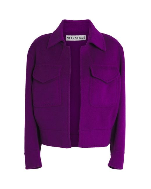 Wolk Morais Purple Cashmere Trocadero Jacket