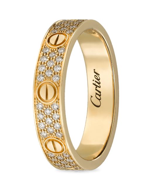 Cartier Metallic And Diamond Love Ring for men