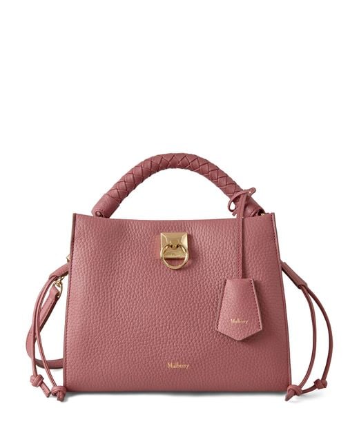 Mulberry Pink Small Leather Iris Shoulder Bag