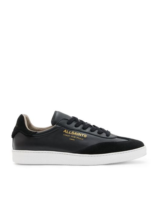 AllSaints Black Leather Thelma Sneakers