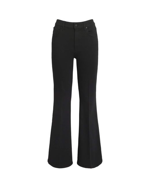 PAIGE Black Marlow Skimmer Flared Jeans