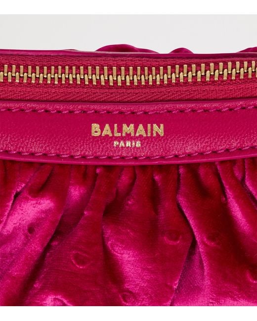 Balmain Pink Mini Ebene Top-Handle Bag