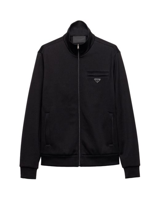 Prada Black Cotton-Blend Technical Jacket for men
