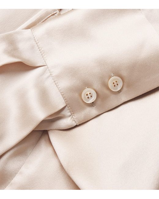 Eleventy Natural Silk Shirt