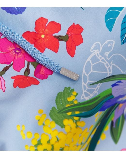 Vilebrequin Blue Garden Turtles Swim Shorts for men