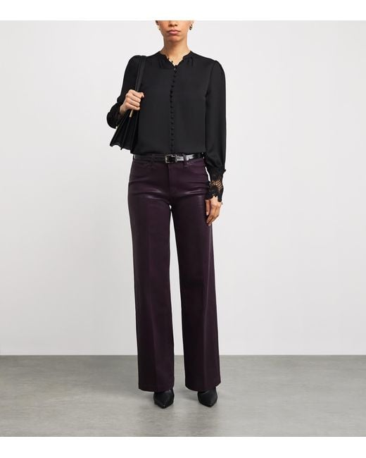 Sandro Black Leather Belt